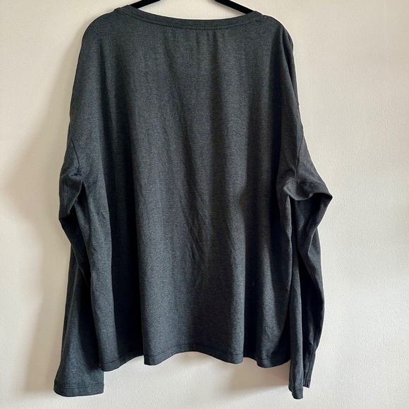 Athleta Uptempo II Long Sleeve Top Women’s 1X Black Heather Athleisure Workout - Picture 5 of 10